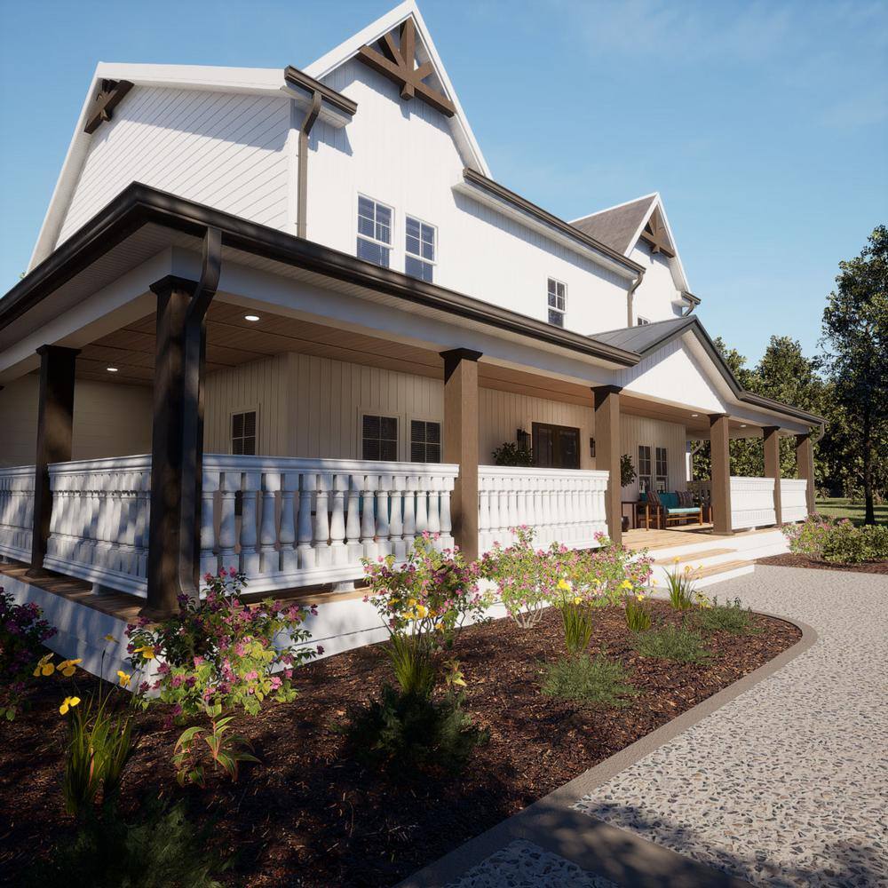 Ekena Millwork Fiberthane 700 Series 30 in. H x 5 in. W White Resin Stair Baluster