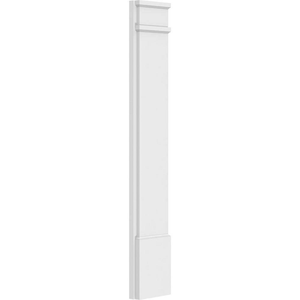 Ekena Millwork 2 in. D x 8 in. W x 48 in. L Primed Polyurethane Pilaster 1- Pack