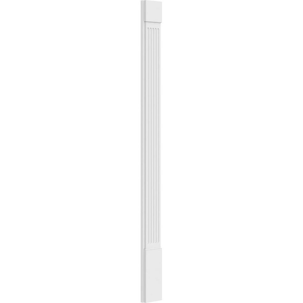 Ekena Millwork 2 in. D x 8 in. W x 96 in. L Primed Polyurethane Pilaster 1- Pack