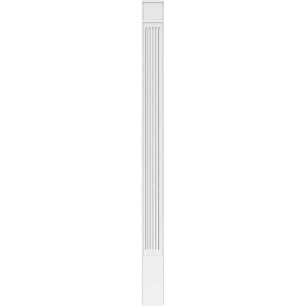 Ekena Millwork 2 in. D x 8 in. W x 108 in. L Primed Polyurethane Pilaster 1- Pack