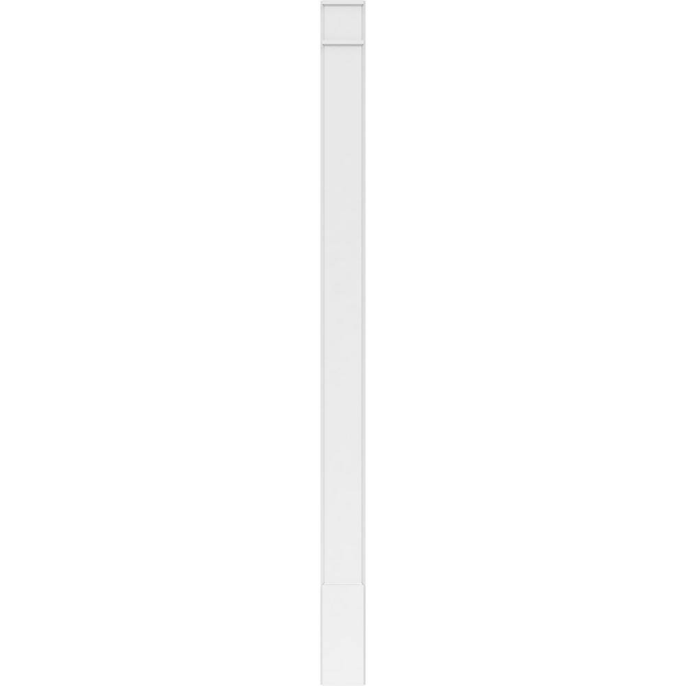 Ekena Millwork 2 in. D x 8 in. W x 120 in. L Primed Polyurethane Pilaster 1- Pack