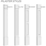 Ekena Millwork 2 in. D x 9 in. W x 108 in. L Primed Polyurethane Pilaster 1-Pack