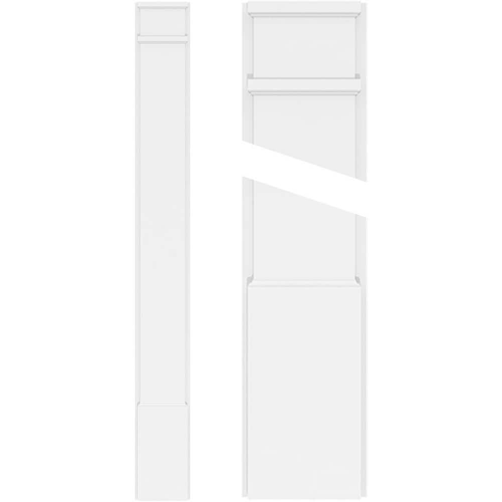 Ekena Millwork 2 in. D x 10 in. W x 48 in. L Primed Polyurethane Pilaster 1- Pack