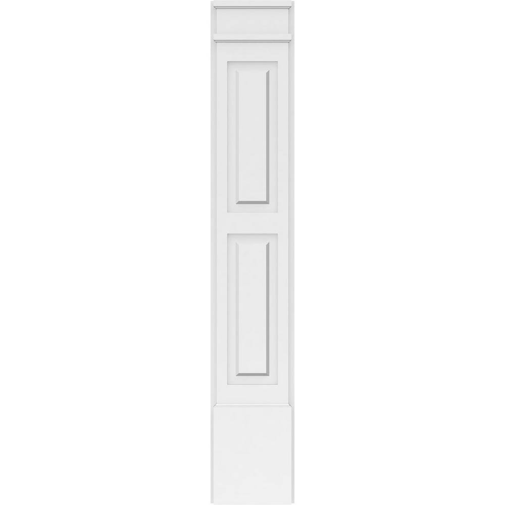 Ekena Millwork 2 in. D x 10 in. W x 60 in. L Primed Polyurethane Pilaster 1- Pack