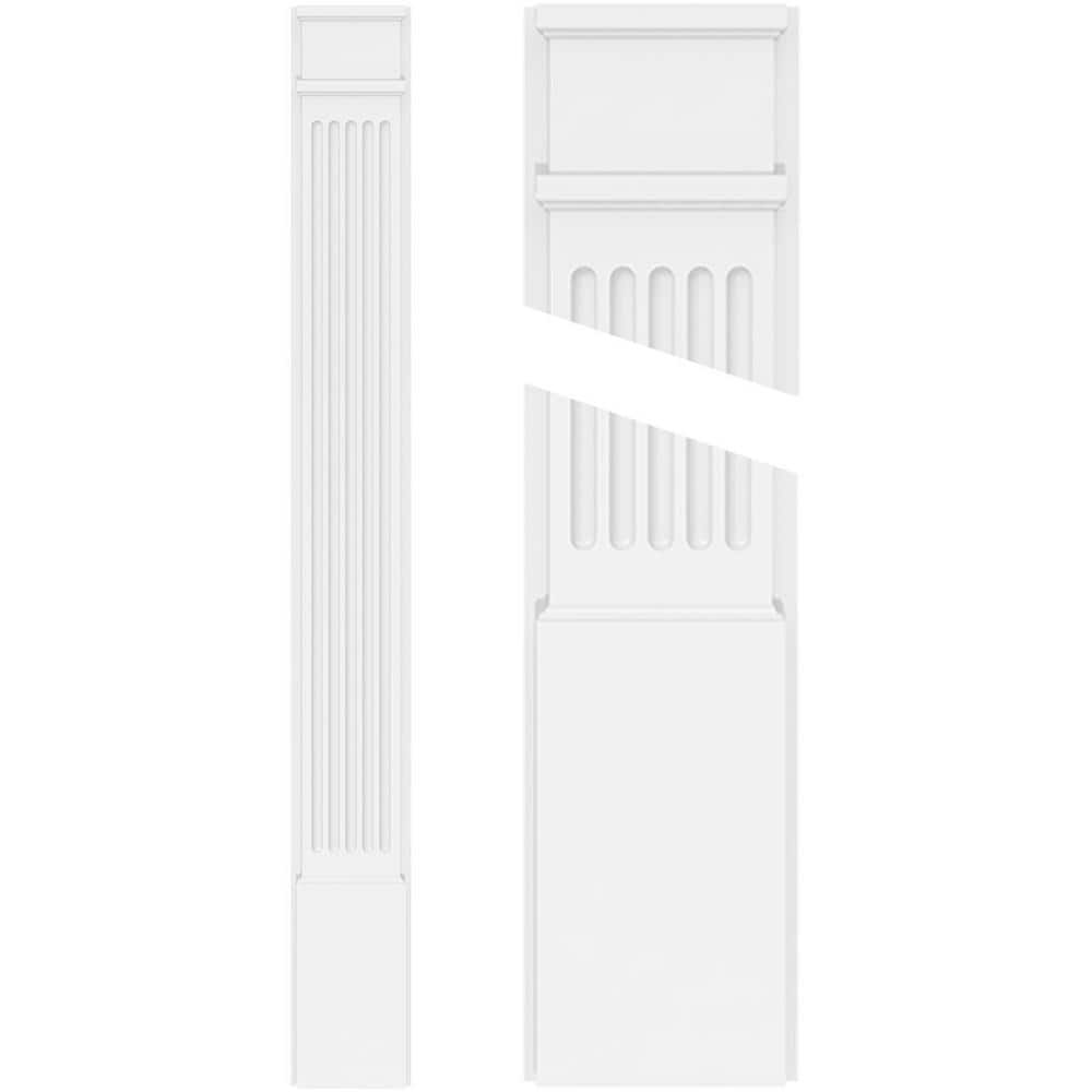 Ekena Millwork 2 in. D x 10 in. W x 60 in. L Primed Polyurethane Pilaster 1- Pack