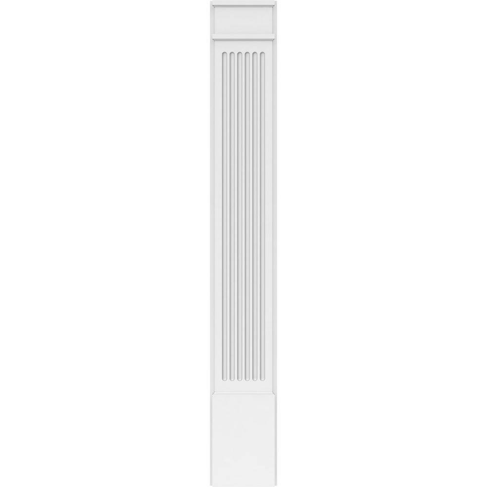 Ekena Millwork 2 in. D x 10 in. W x 72 in. L Primed Polyurethane Pilaster 1- Pack