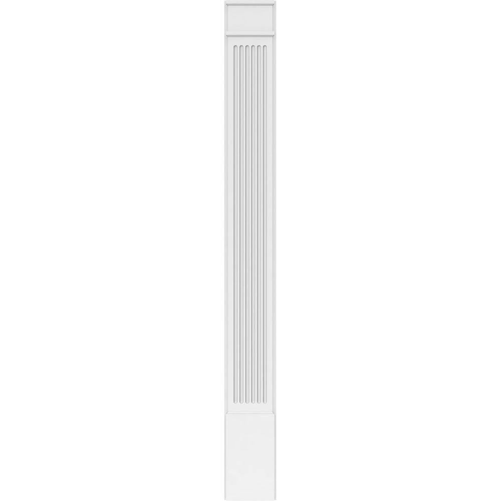 Ekena Millwork 2 in. D x 10 in. W x 96 in. L Primed Polyurethane Pilaster 1- Pack