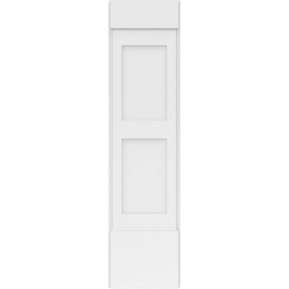 Ekena Millwork 2 in. D x 12 in. W x 48 in. L Primed Polyurethane Pilaster 1- Pack