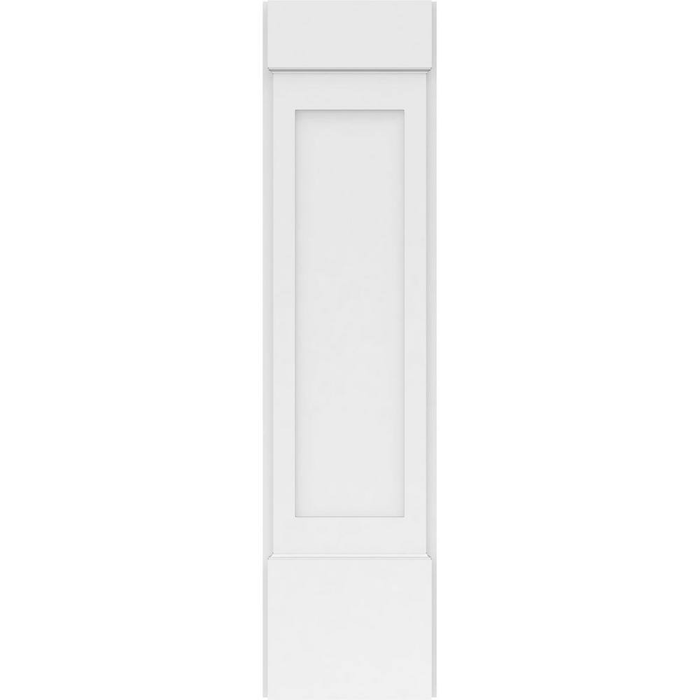 Ekena Millwork 2 in. D x 12 in. W x 48 in. L Primed Polyurethane Pilaster 1-Pack