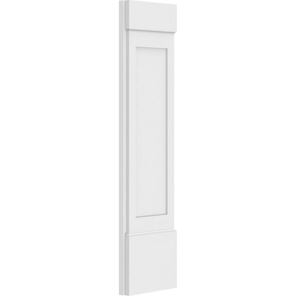 Ekena Millwork 2 in. D x 12 in. W x 48 in. L Primed Polyurethane Pilaster 1-Pack