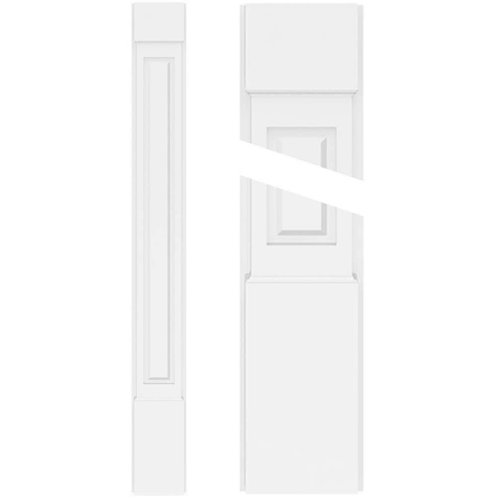 Ekena Millwork 2 in. D x 12 in. W x 48 in. L Primed Polyurethane Pilaster 1- Pack