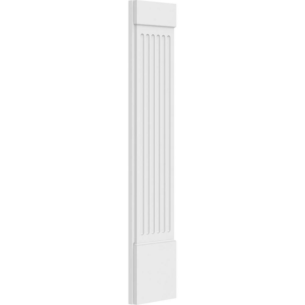 Ekena Millwork 2 in. D x 12 in. W x 60 in. L Primed Polyurethane Pilaster 1-Pack