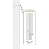 Ekena Millwork 2 in. D x 12 in. W x 120 in. L Primed Polyurethane Pilaster 1- Pack