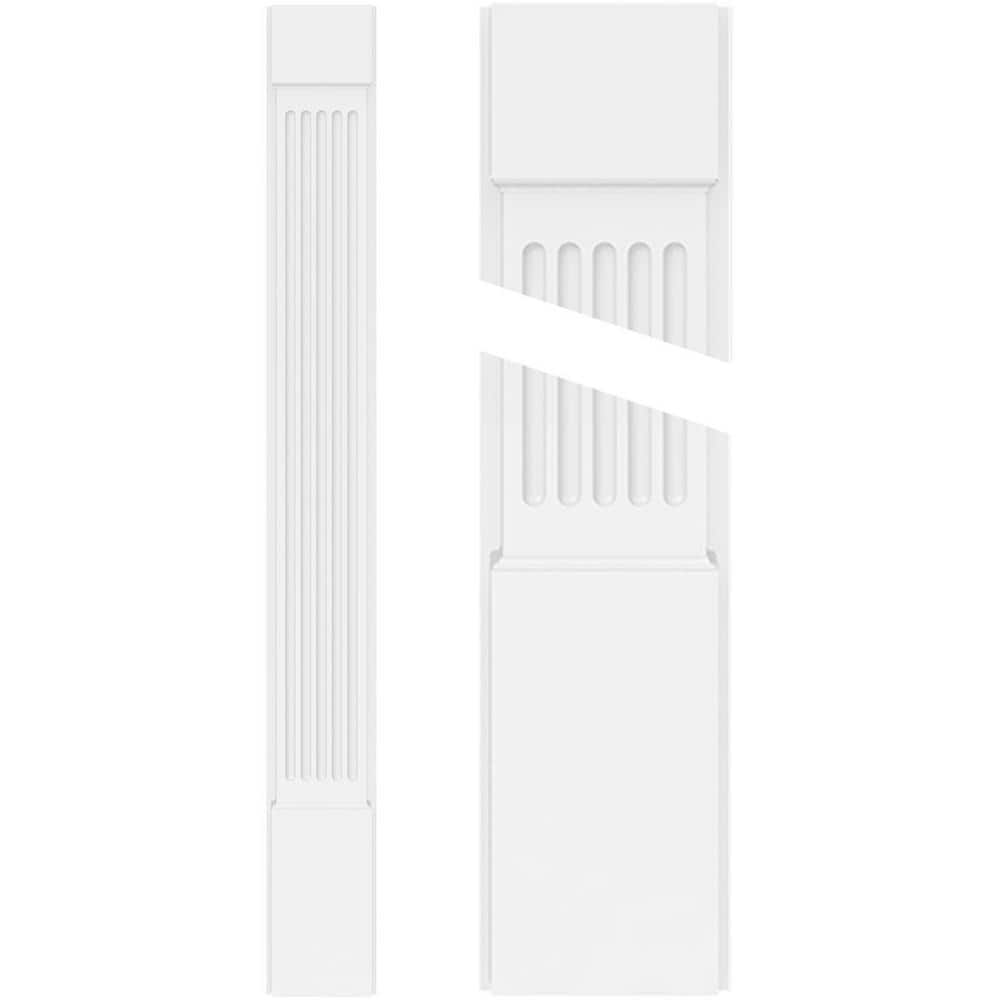 Ekena Millwork 2 in. D x 12 in. W x 120 in. L Primed Polyurethane Pilaster 1- Pack