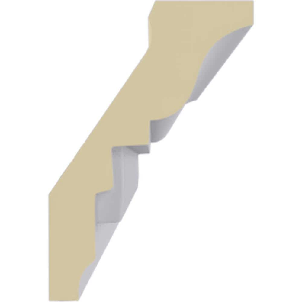 Ekena Millwork 1-7/8 in. x 2-3/4 in. x 94-1/2 in. Polyurethane Dentil Crown Moulding