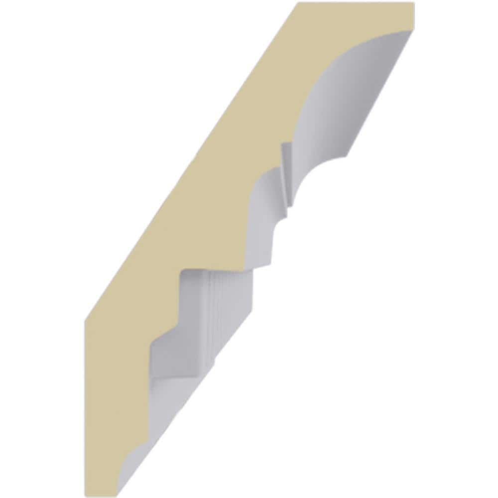 Ekena Millwork 2 in. x 3 in. x 94-1/2 in. Polyurethane Dentil Crown Moulding