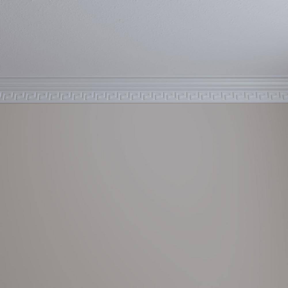 Ekena Millwork 2-1/4 in. x 3-1/2 in. x 94-1/2 in. Polyurethane Eris Crown Moulding