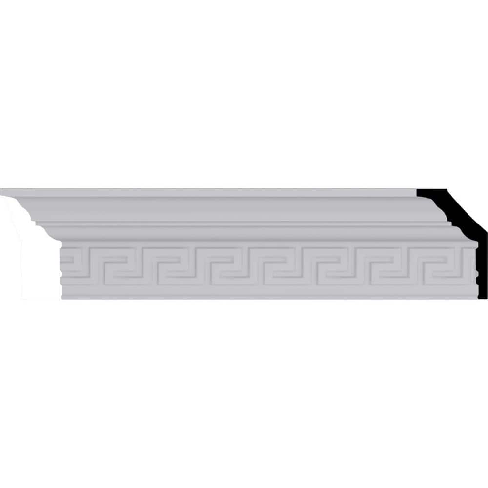 Ekena Millwork 2-1/4 in. x 3-1/2 in. x 94-1/2 in. Polyurethane Eris Crown Moulding
