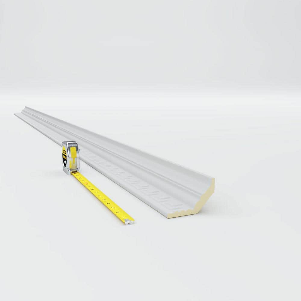 Ekena Millwork 2-1/4 in. x 3-1/2 in. x 94-1/2 in. Polyurethane Eris Crown Moulding