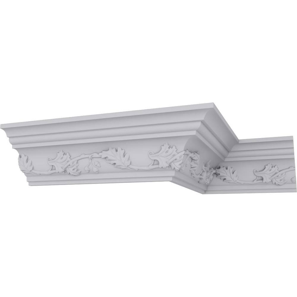 Ekena Millwork 3-1/8 in. x 3-1/8 in. x 94-1/2 in. Polyurethane Southhampton Crown Moulding