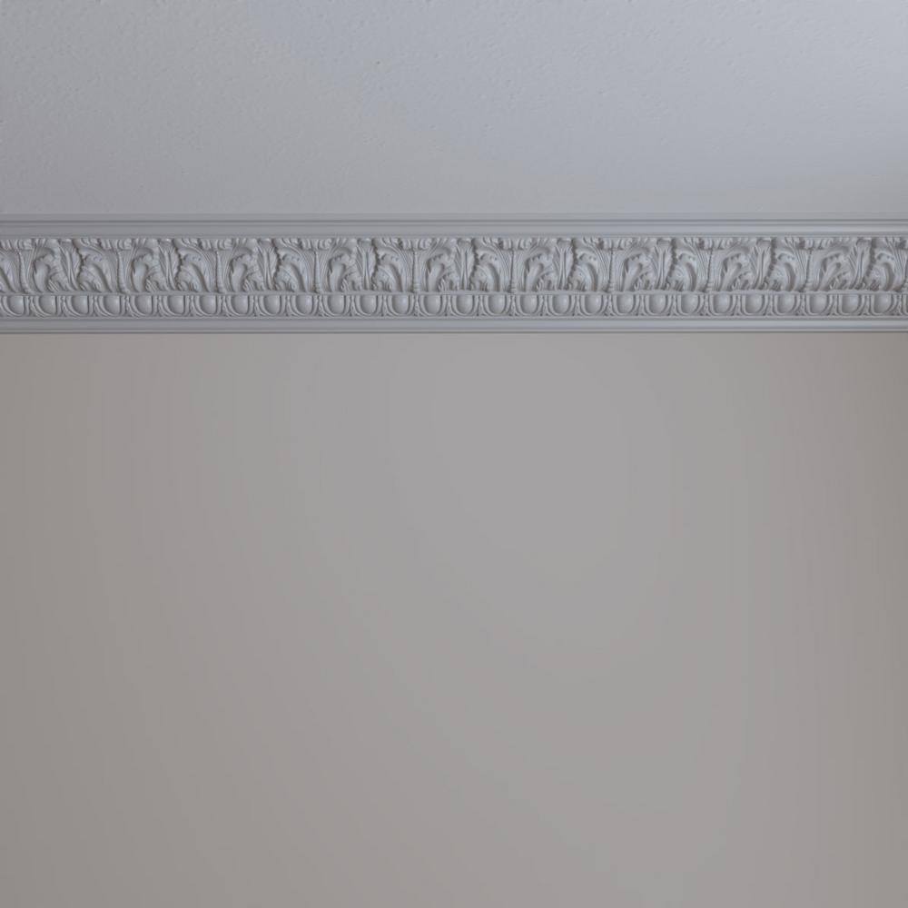 Ekena Millwork 3-7/8 in. x 4-1/2 in. x 94-1/2 in. Polyurethane Colton Crown Moulding