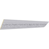 Ekena Millwork 4-5/8 in. x 4-1/2 in. x 94-1/2 in. Polyurethane Emery Crown Moulding