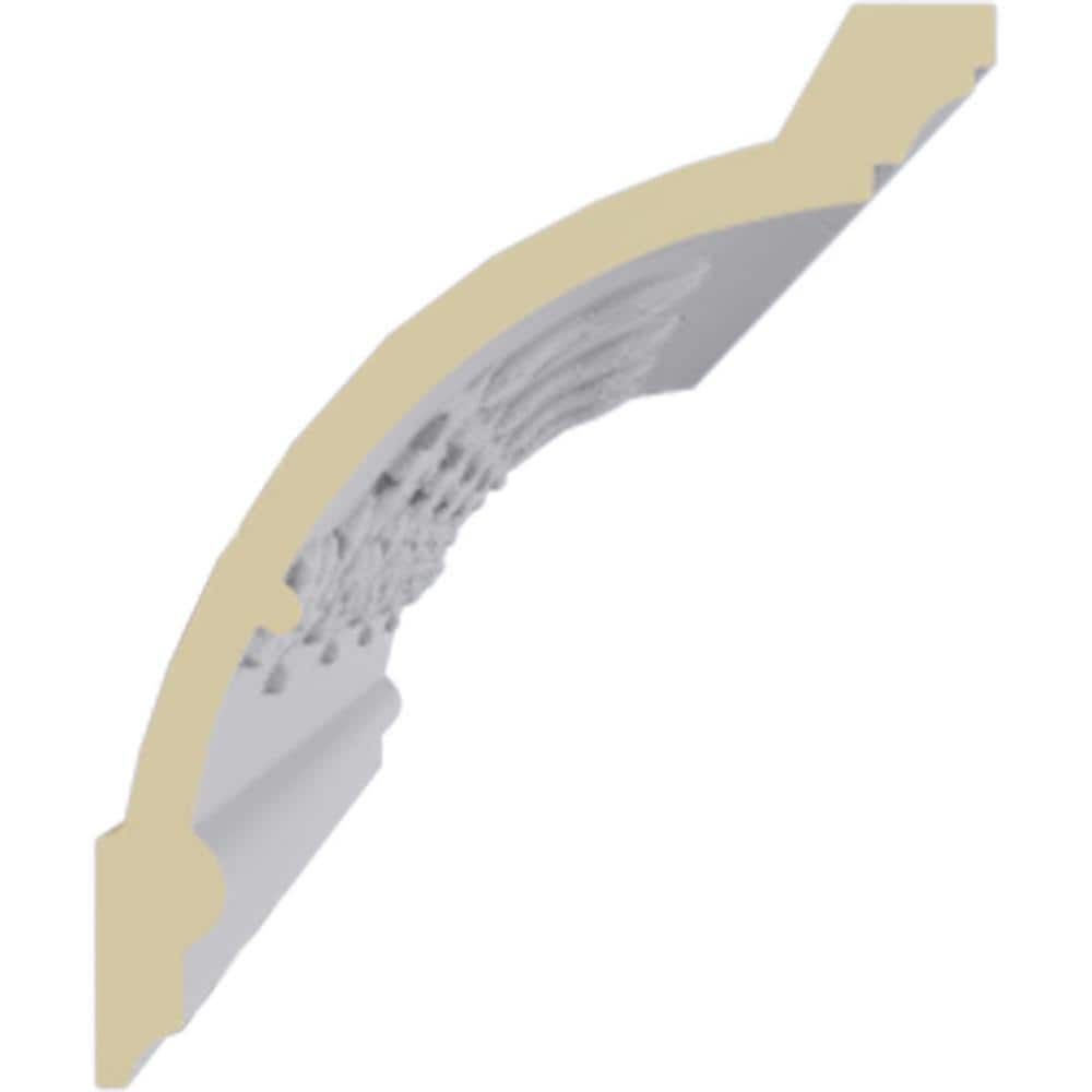 Ekena Millwork 4-3/4 in. x 5-3/4 in. x 94-1/2 in. Polyurethane Federal Crown Moulding
