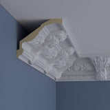 Ekena Millwork 6-1/4 in. x 5-1/4 in. x 94-1/2 in. Polyurethane Monique Crown Moulding