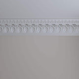 Ekena Millwork 5-1/2 in. x 7-3/4 in. x 94-1/2 in. Polyurethane Odessa Leaf Dentil Crown Moulding