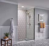Attract 6-spray 6.75 in. Dual Shower Head and Handheld Shower Head in Spot Resist Brushed Nickel Eco