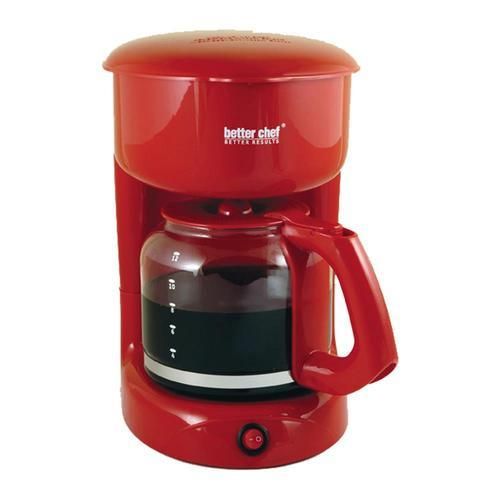 Better Chef 12-Cup Red Residential Drip Coffee Maker