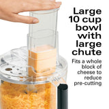 Chef Prep 10-Cup 3-Speed Black Food Processor