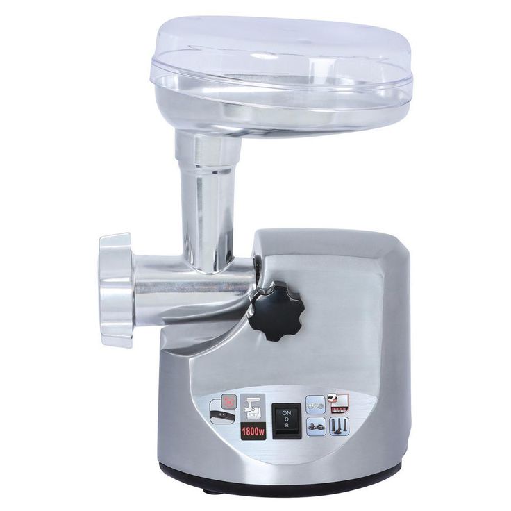 1800-Watt Silver Heavy-Duty Meat Grinder