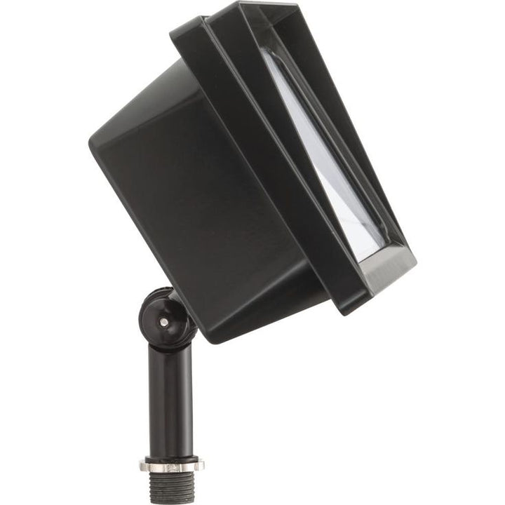 Lithonia Lighting Contractor Select QTE Line Voltage 500-Watt Equivalent Bronze Knuckle Mount Integrated LED Landscape Flood Light