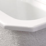 Kensington Undermount Acrylic 25 in. Single Bowl Utility Sink in White - Super Arbor