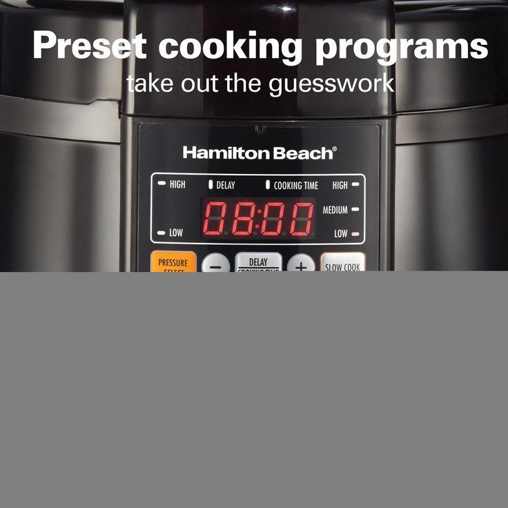 Multi-Function 6 Qt. Black Electric Pressure Cooker
