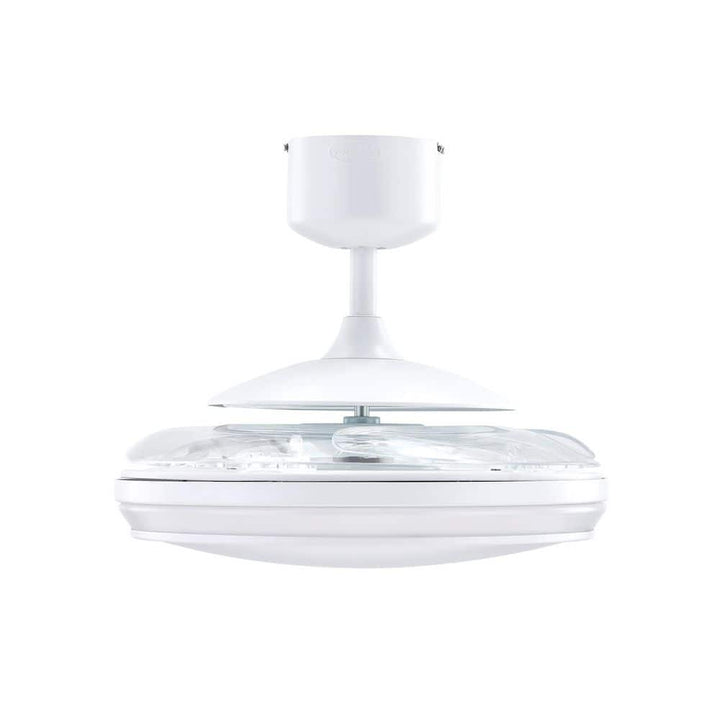Fanaway Evo1 48-in White Retractable 4-Blade Indoor Ceiling Fan with Integrated LED Light and Remote
