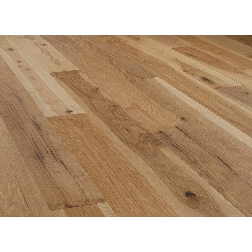 ASPEN FLOORING Farrow Hickory 1/2 in. T x 7.5 in. W Water Resistant Wire Brushed Engineered Hardwood Flooring (31.09 sqft/case)