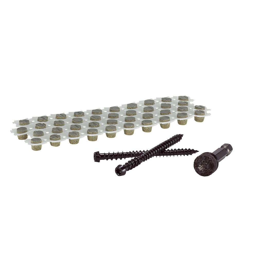 FastenMaster Collated Cortex Hidden Fastening System for Fiberon ArmorGuard Decking - 2-1/2in screws and plugs in Coastal Gray (50LF)