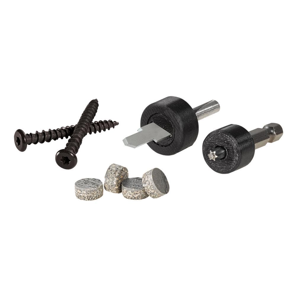 FastenMaster Cortex Hidden Fastening System for Trex Transcend Fascia – 1-3/4 inch Cortex screws and plugs – Island Mist (50 LF)