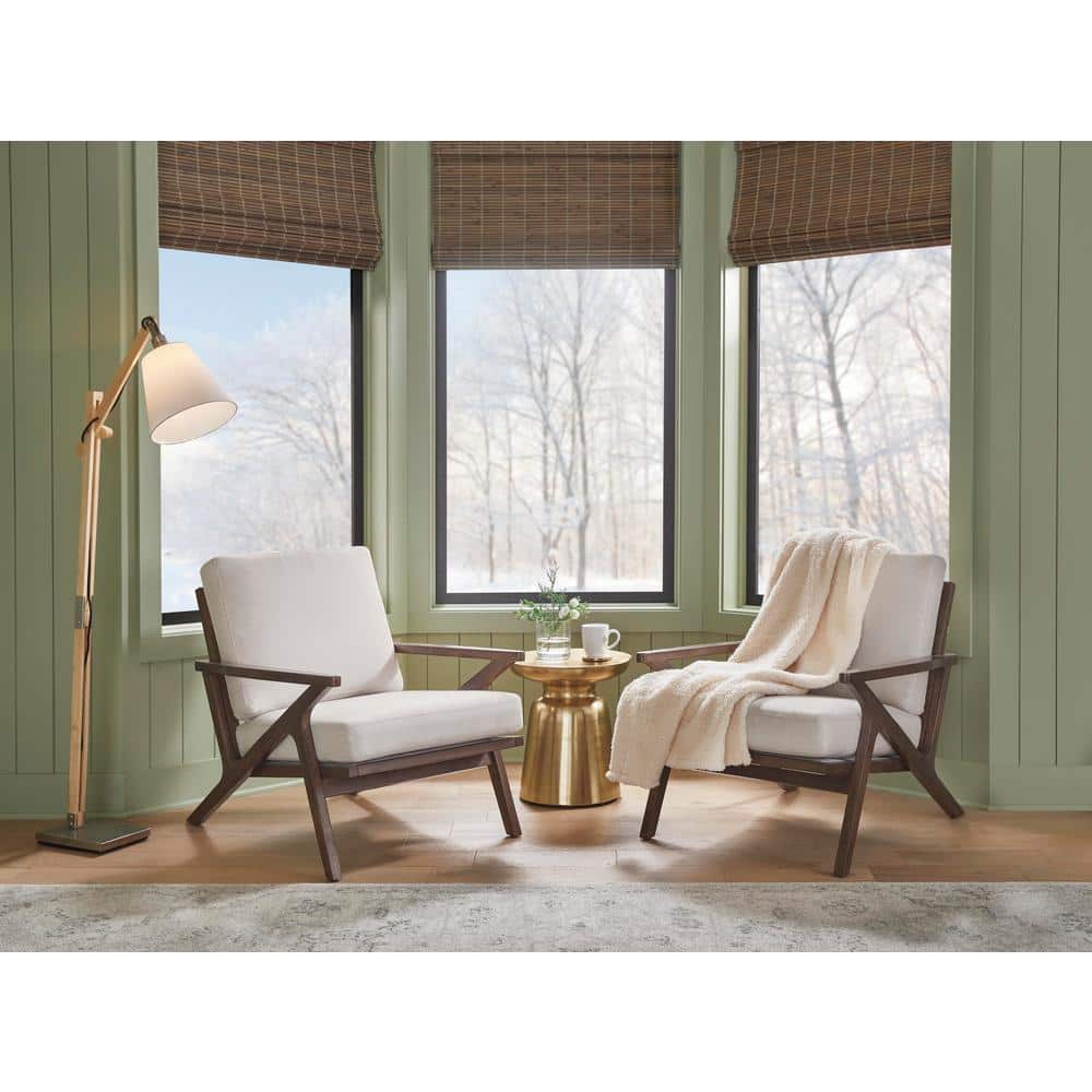 Sure+ Fawn Brown Birch Birch 1/4 in. T x 6.5 in. W Click Lock Wire Brushed Engineered Hardwood Flooring (21.7 sq.ft./case)