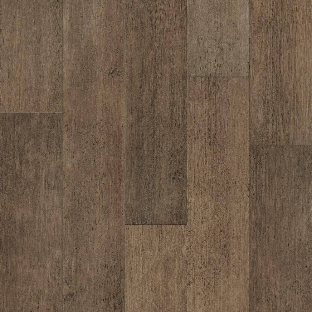 Sure+ Fawn Brown Birch Birch 1/4 in. T x 6.5 in. W Click Lock Wire Brushed Engineered Hardwood Flooring (21.7 sq.ft./case)