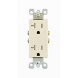 Decora 20 Amp Ultrasonic Tamper Resistant Duplex Outlet, White (10-Pack) - Super Arbor