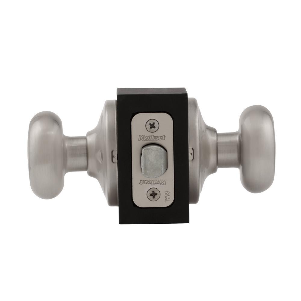 Juno Satin Nickel Passage Hall/Closet Door Knob with Microban Antimicrobial Technology - Super Arbor