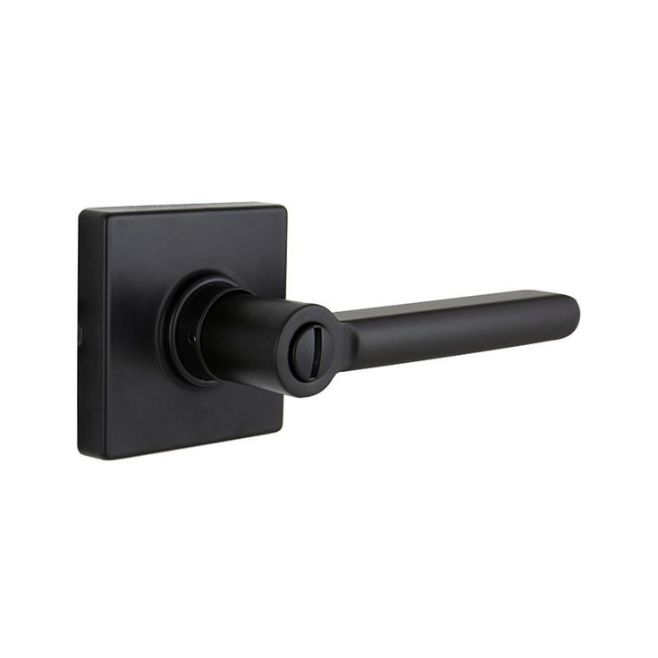 Tonbridge Aged Bronze Bed/Bath Door Lever with Round Rose (4-Pack)