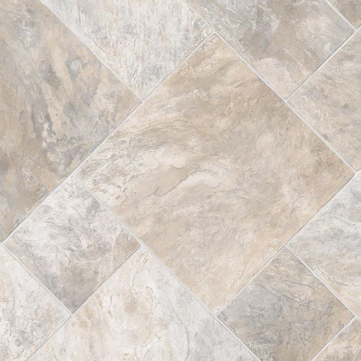 TrafficMASTER Brushed Limestone Neutral Residential Vinyl Sheet, Sold by 12 ft. Wide x Custom Length