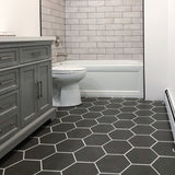 Merola Tile Vintage Hex Marengo 8-5/8 in. x 9-7/8 in. Porcelain Floor and Wall Tile (11.56 sq. ft. per case)