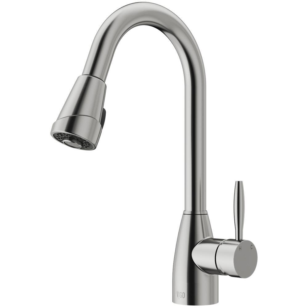 Graham Single-Handle Pull-Down Sprayer Kitchen Faucet in Matte Black - Super Arbor