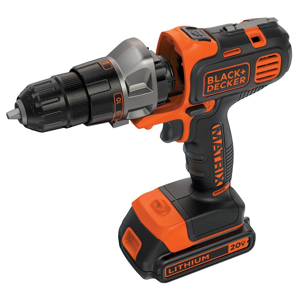 20-Volt MAX Lithium-Ion Cordless Matrix Drill/Driver with Battery 1.5Ah and Charger - Super Arbor
