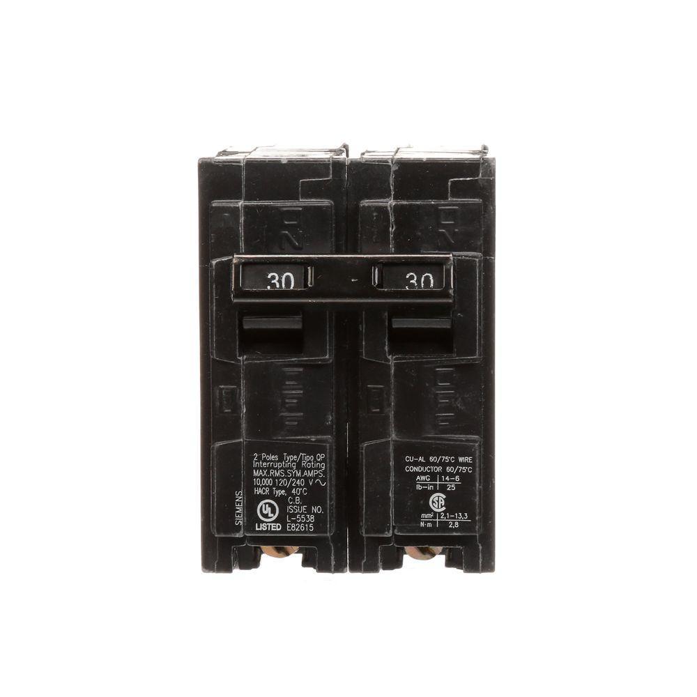 30 Amp Double-Pole Type QP Circuit Breaker - Super Arbor